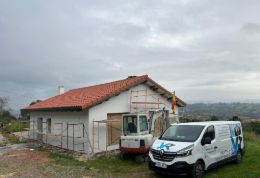 Fachada rehabilitada en altura - Seguridad certificada